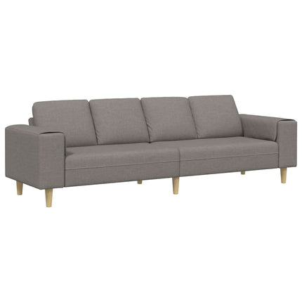 Stue Sofa Gråbrun 250 x 77 x 76 cm Polyester