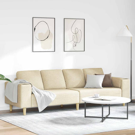 Stue Sofa Creme 250 x 77 x 76 cm Polyester