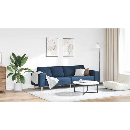 Stue Sofa Blå 250 x 77 x 76 cm Polyester