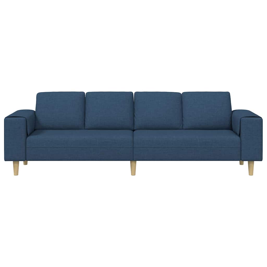 Sofa Sæt Blå Stof