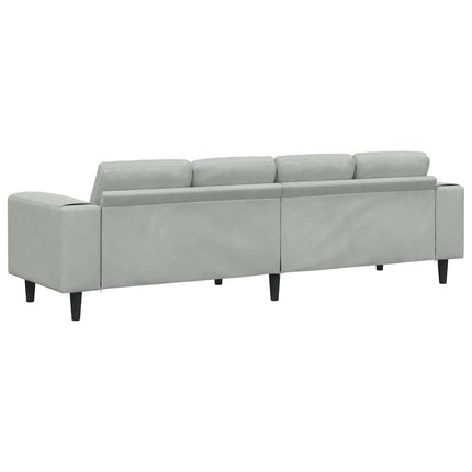 Stue Sofa Lysegrå 250 x 77 x 76 cm