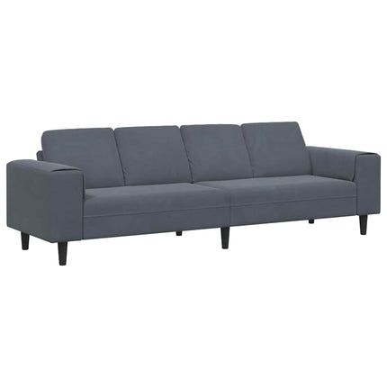 Stue Sofa Mørkegrå 250 x 77 x 76 cm