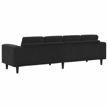 Stue Sofa Sort 250 x 77 x 76 cm