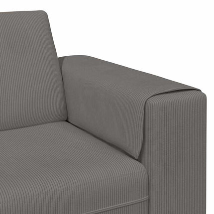 Sofa Lysegrå 250 x 77 x 76 cm Velourstof