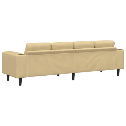 Sofa Grågrøn 250 x 77 x 76 cm Velourstof