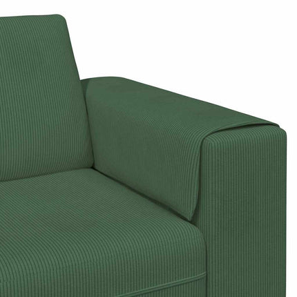Sofa Mørkegrøn 250 x 77 x 76 cm Velourstof