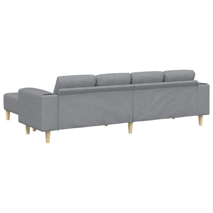 Stue Sofa 3 pcs Lysegrå Polyester