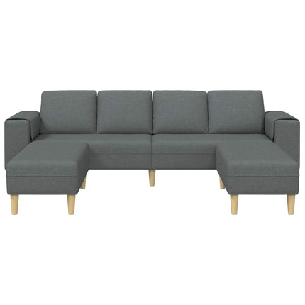 Stue Sofa 3 pcs Mørkegrå Polyester