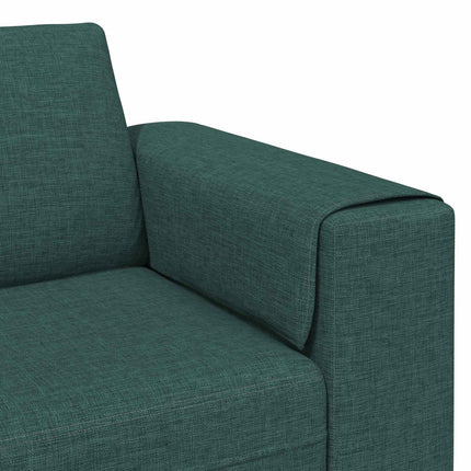 Stue Sofa 3 pcs Mørkegrøn Polyester