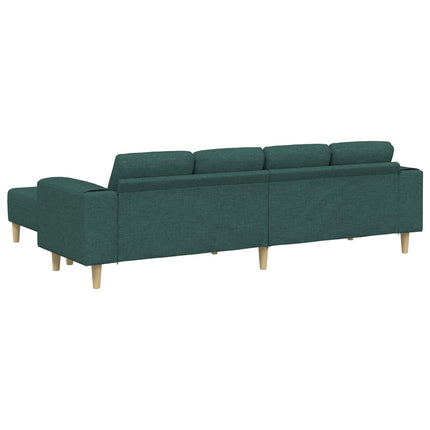 Stue Sofa 3 pcs Mørkegrøn Polyester