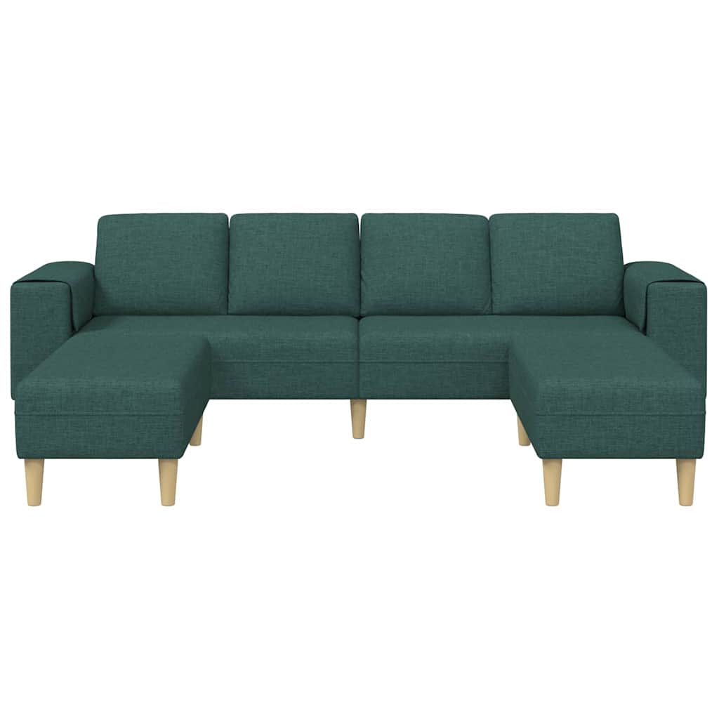 Sofa Sæt Mørkegrøn Stof