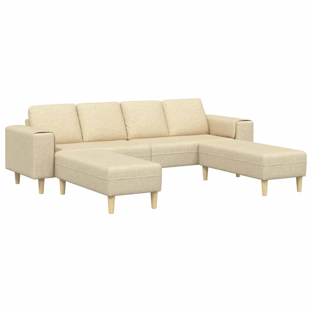 Sofa Sæt Creme Stof