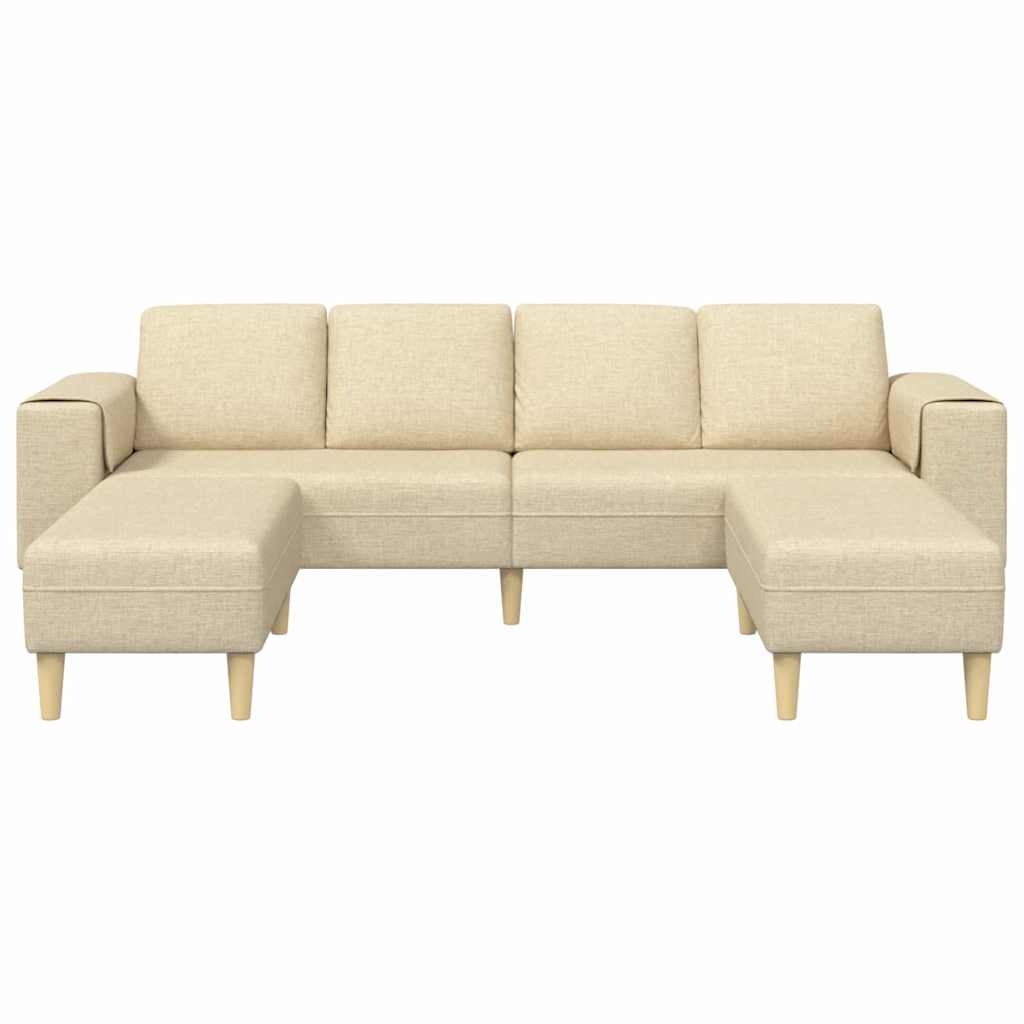 Sofa Sæt Creme Stof