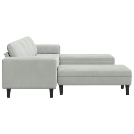 Stue Sofa 3 pcs Lysegrå 250 x 188 x 76 cm