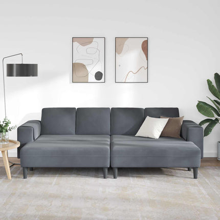 Stue Sofa 3 pcs Mørkegrå 250 x 188 x 76 cm