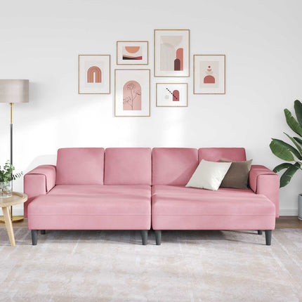 Stue Sofa 3 pcs Lyserød 250 x 188 x 76 cm