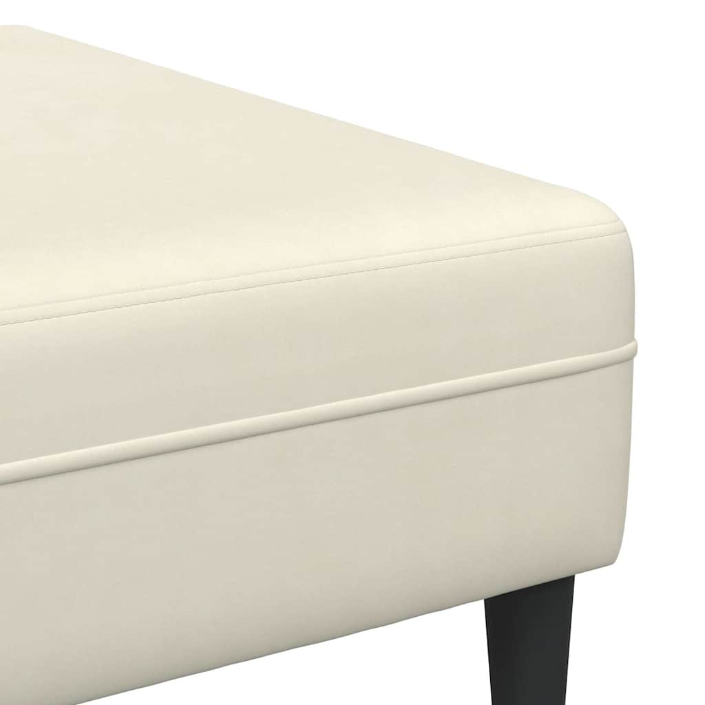 Sofa Sæt Creme Fløjl