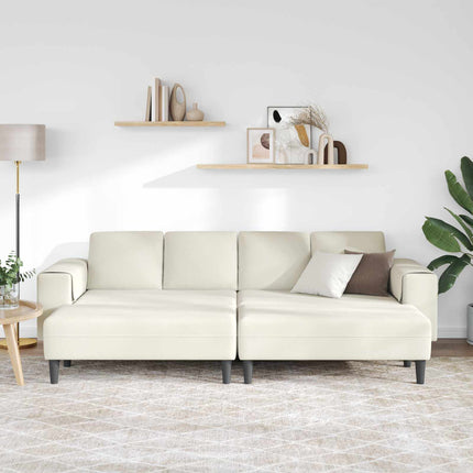 Stue Sofa 3 pcs Creme 250 x 188 x 76 cm