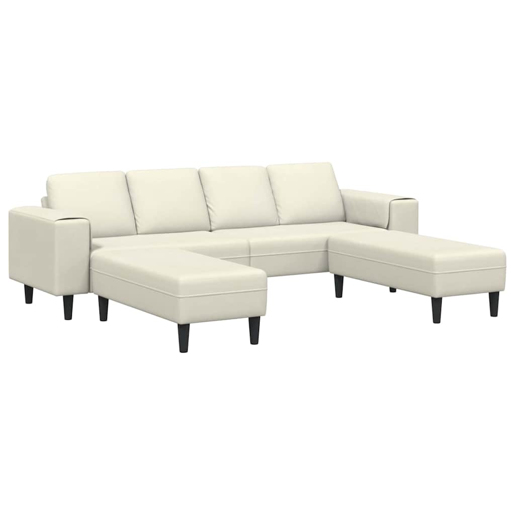 Sofa Sæt Creme Fløjl
