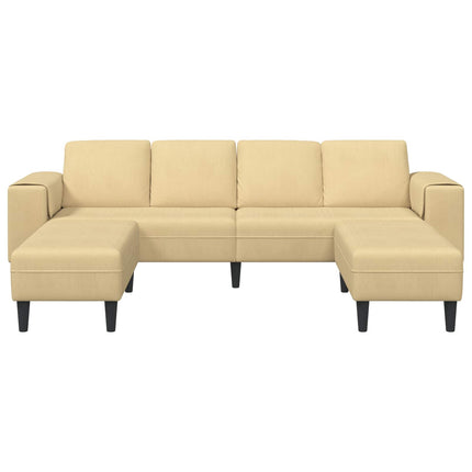Sofa Grågrøn 250 x 188 x 76 cm Velourstof