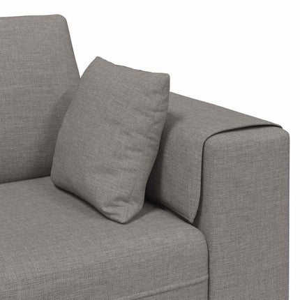 Sofa med pude Gråbrun 250 x 77 x 76 cm Stof