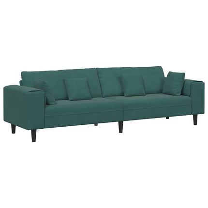 Sofa Mørkegrøn 250 x 77 x 76 cm Fløjl