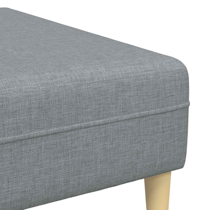 Sofa med pude 3 pcs Lysegrå Stof