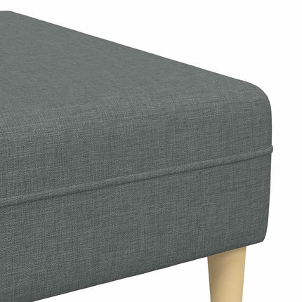 Sofa med pude 3 pcs Mørkegrå Stof