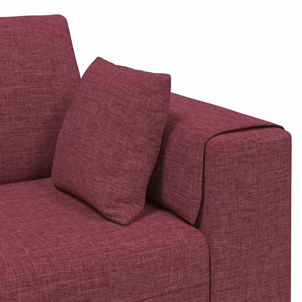 Stof sofa med pude Vinrød 208 cm Stof