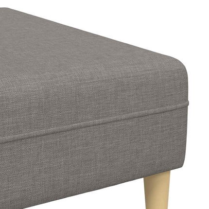 Sofa med pude 3 pcs Gråbrun Stof