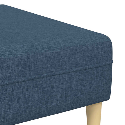 Sofa med pude 3 pcs Blå Stof