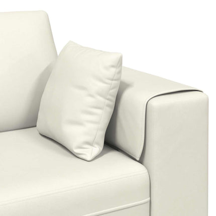 Sofa 3 pcs Creme 250 x 188 x 76 cm Fløjl