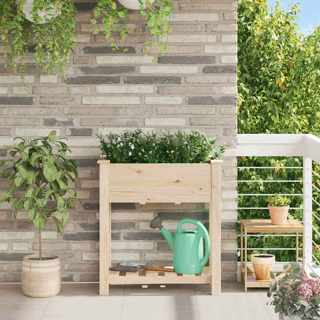 Have Blomsterkrukke Beige 71 x 37 x 76,5 cm Massivt Fyrretræ