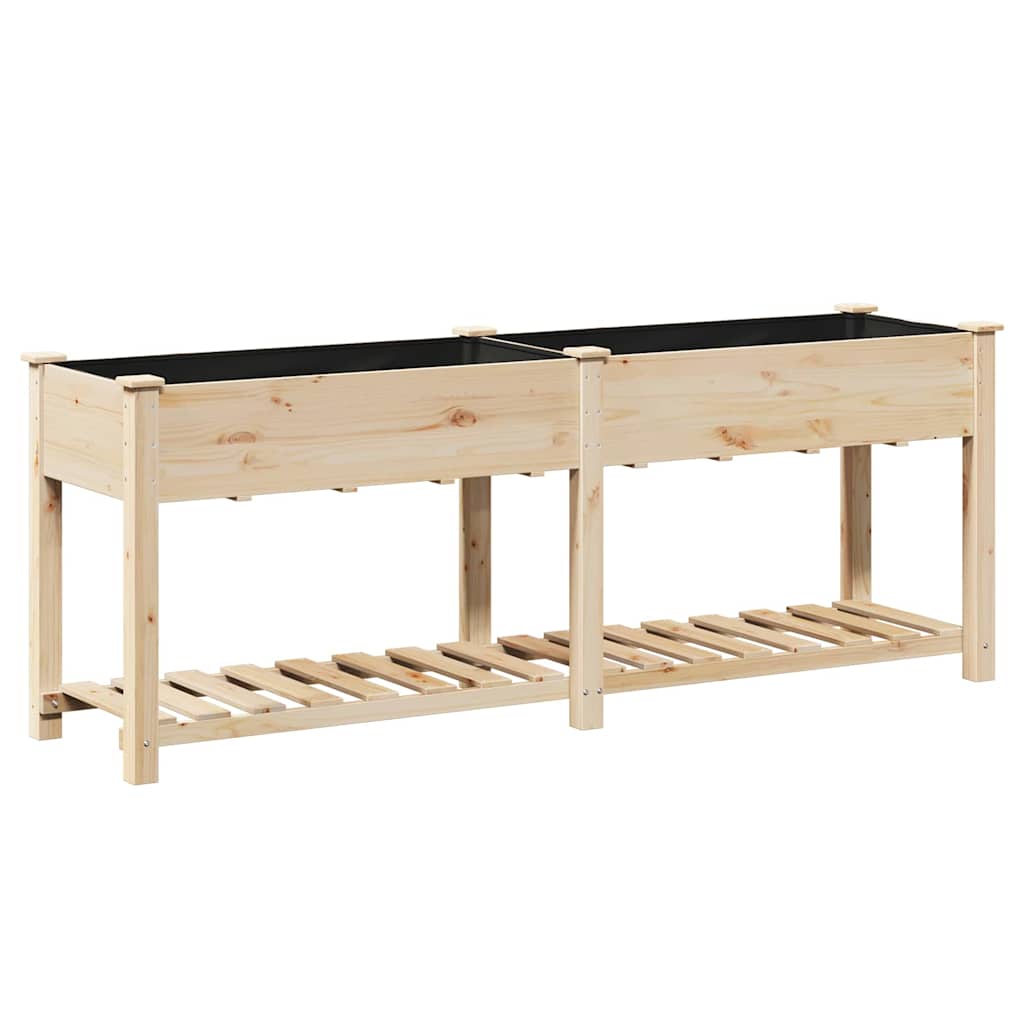 Have Blomsterkrukke Beige 203 x 53 x 76.5 cm Massivt fyrretræ