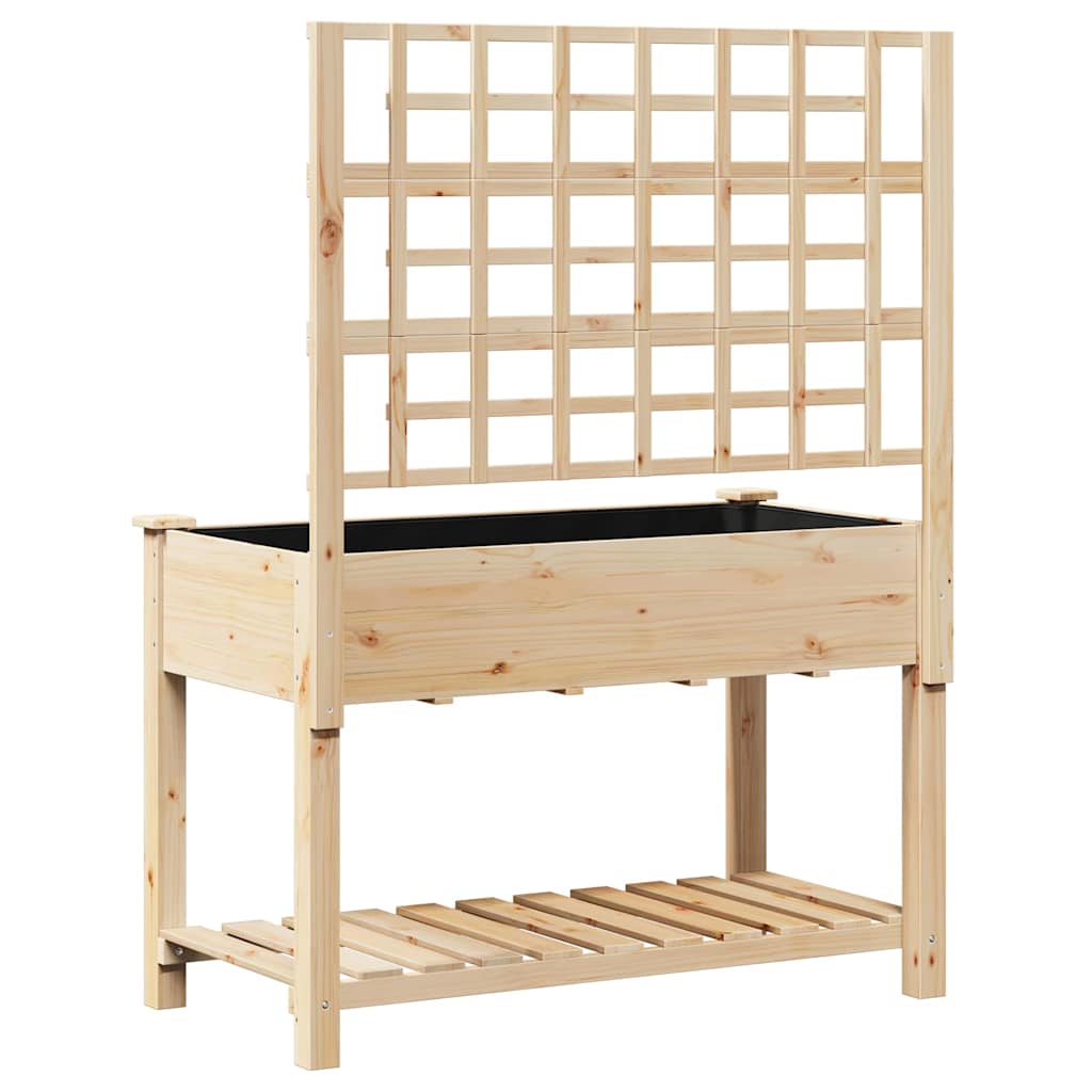 Have Blomsterkrukke Beige 115 x 60.5 x 153 cm Massivt fyrretræ