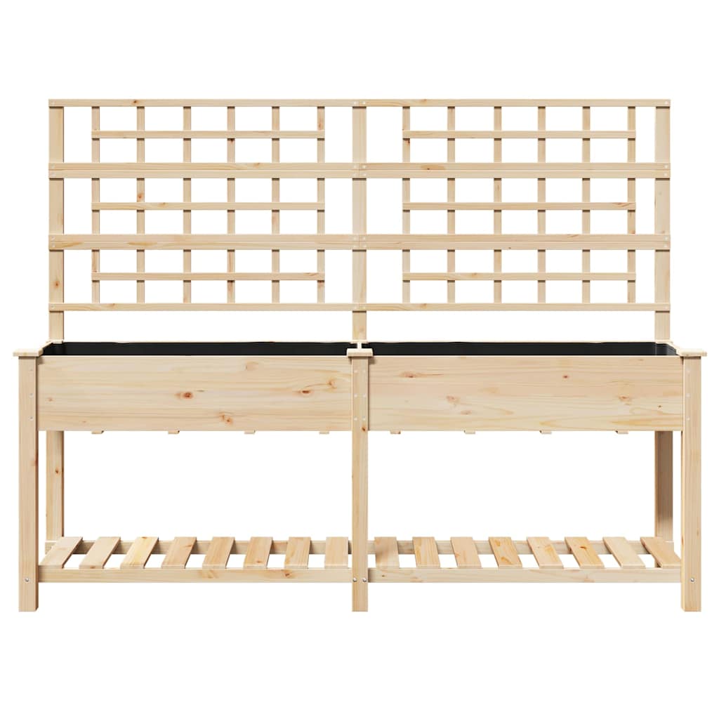 Have Blomsterkrukke med hylde Beige 203.5 x 54 x 152.5 cm