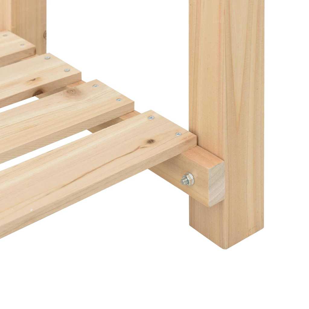 Have Blomsterkrukke Beige 45 x 45 x 76.5 cm Massivt fyrretræ