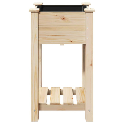 Have Blomsterkrukke Beige 45 x 45 x 76,5 cm Massivt Fyrretræ