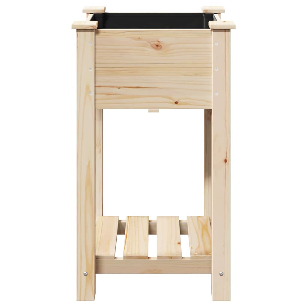 Have Blomsterkrukke Beige 45 x 45 x 76.5 cm Massivt fyrretræ