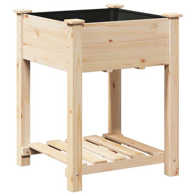 Have Blomsterkrukke Beige 60,5 x 60 x 76,5 cm Massivt Fyrretræ