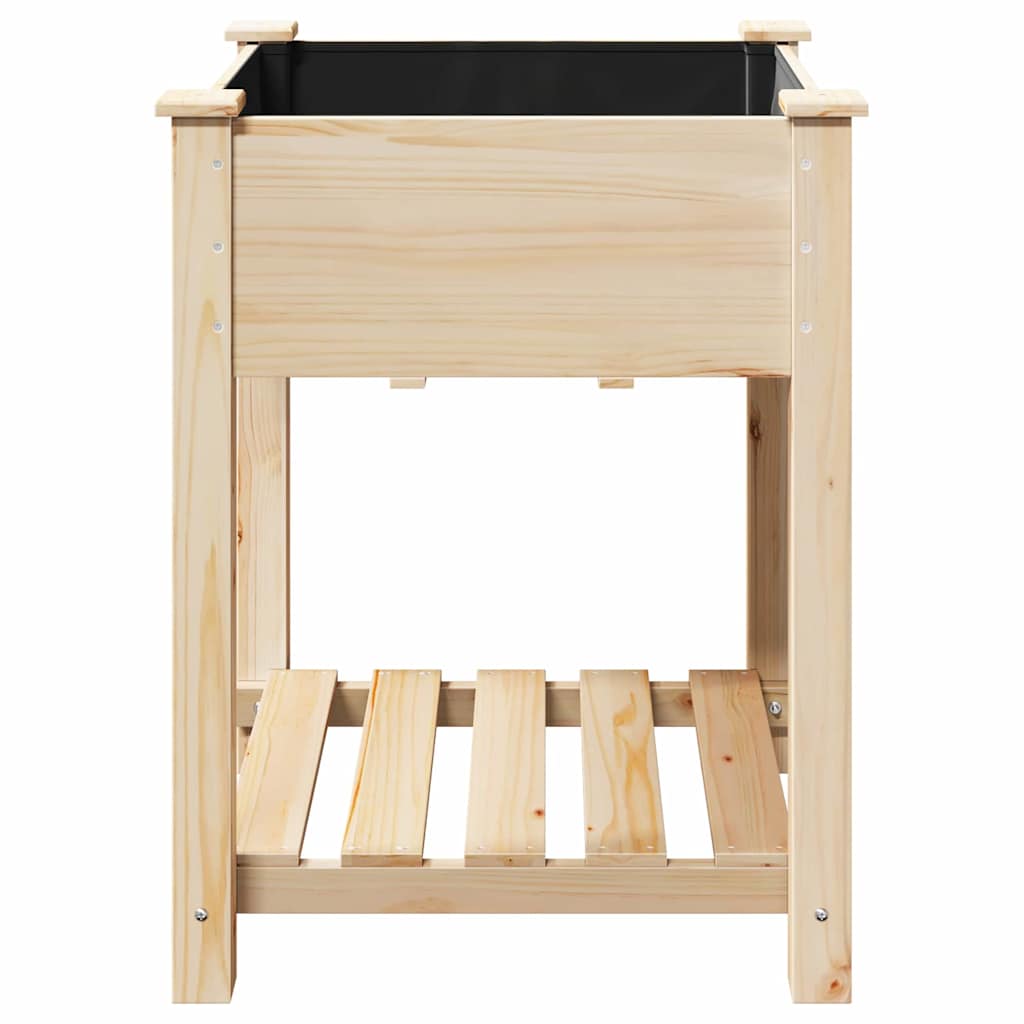 Have Blomsterkrukke Beige 60.5 x 60 x 76.5 cm Massivt fyrretræ