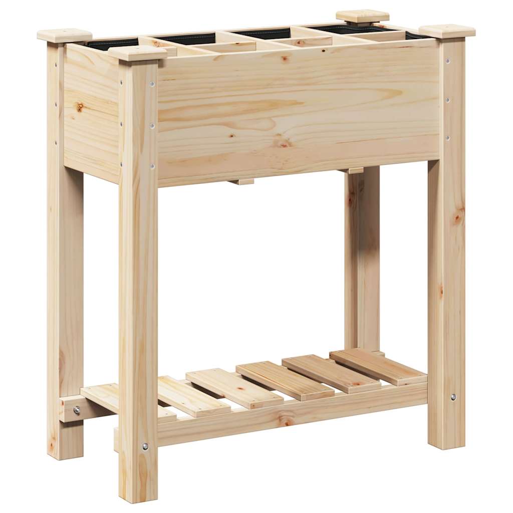 Have Blomsterkrukke Beige 71 x 37 x 76.5 cm Massivt fyrretræ