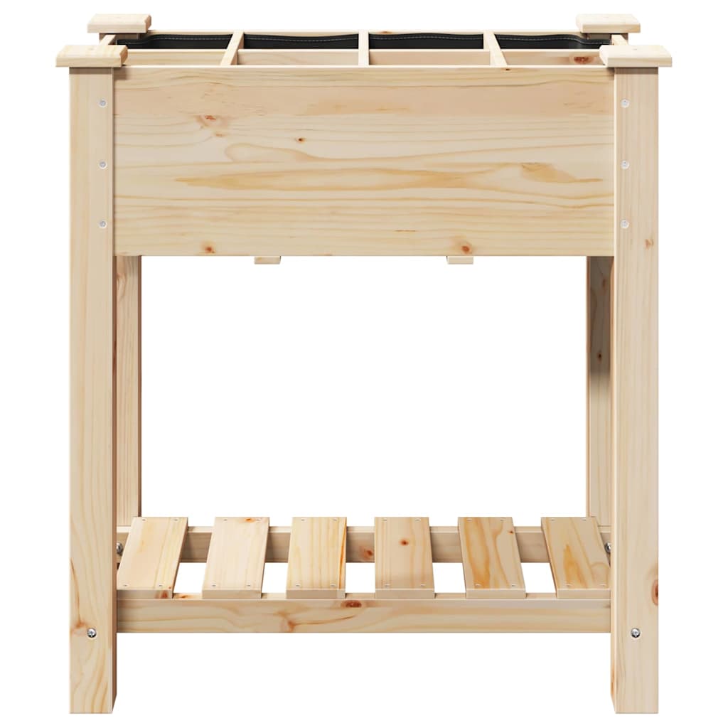 Have Blomsterkrukke Beige 71 x 37 x 76.5 cm Massivt fyrretræ