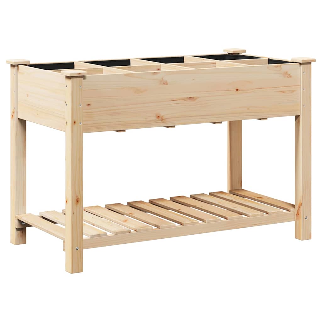 Have Blomsterkrukke Beige 115 x 59 x 76.5 cm Massivt fyrretræ