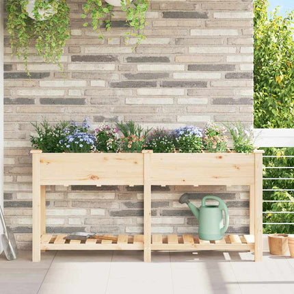 Have Blomsterkrukke Beige 161,5 x 45 x 76,5 cm Massivt Fyrretræ