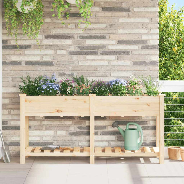 Have Blomsterkrukke Beige 161,5 x 45 x 76,5 cm Massivt Fyrretræ