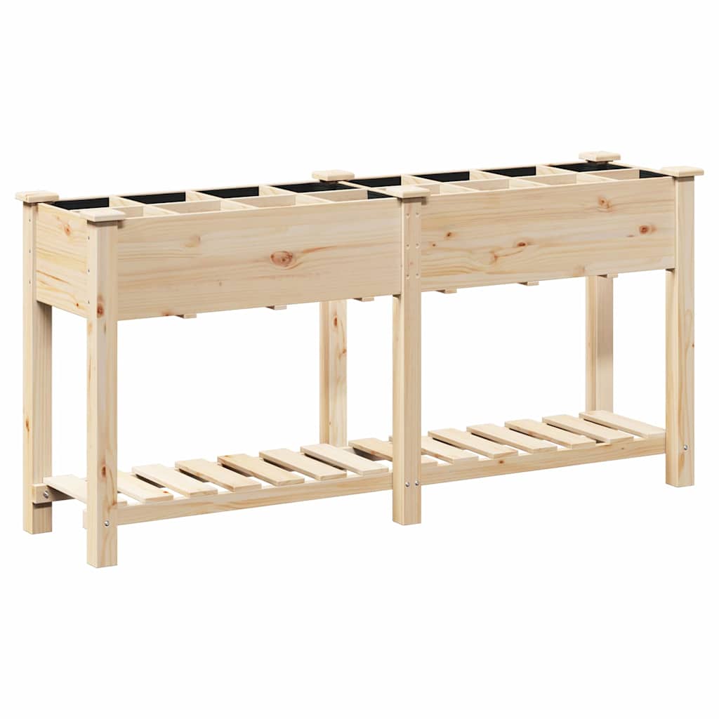 Have Blomsterkrukke Beige 161.5 x 45 x 76.5 cm Massivt fyrretræ