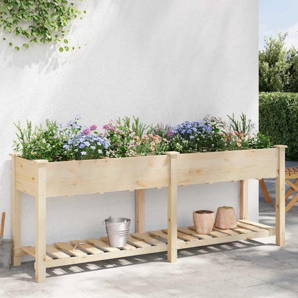 Have Blomsterkrukke Beige 203,5 x 53 x 76,5 cm Massivt Fyrretræ