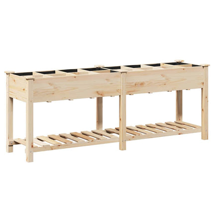 Have Blomsterkrukke Beige 203,5 x 53 x 76,5 cm Massivt Fyrretræ