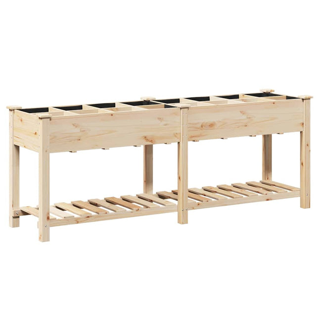 Have Blomsterkrukke Beige 203,5 x 53 x 76,5 cm Massivt Fyrretræ